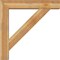 Ekena Millwork Traditional Block Rough Sawn Bracket w/ Offset Brace, Western Red Cedar, 8"W x 42"D x 42"H BKT0806X42X42TRA05RWR - alternate 3